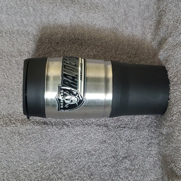 Raiders Tumbler with Stainless Band - Picture 2 of 7